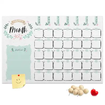 Kork Pinnwand Wandkalender für den Monat