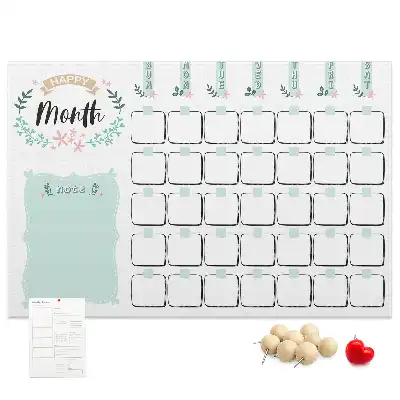 Kork Pinnwand Wandkalender für den Monat