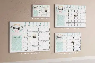 Kork Pinnwand Wandkalender für den Monat