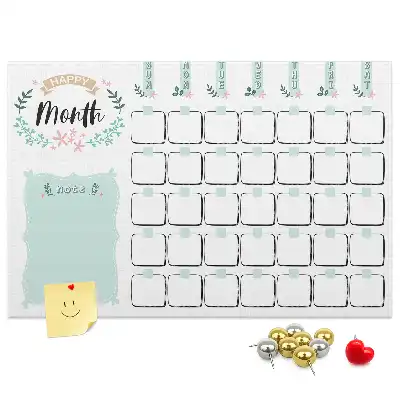 Kork Pinnwand Wandkalender für den Monat