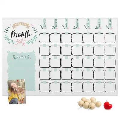Kork Pinnwand Wandkalender für den Monat