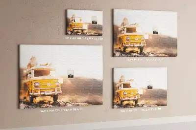 Bedruckte Korkplatte Auto Urlaub