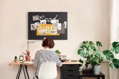 Bilder-Korktafel Motivationszitat