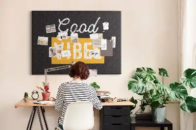 Bilder-Korktafel Motivationszitat