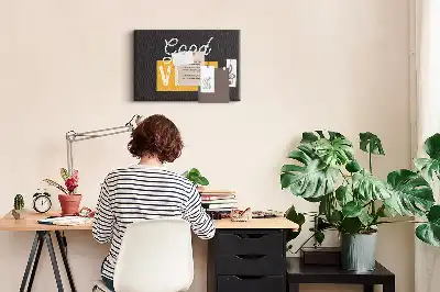 Bilder-Korktafel Motivationszitat