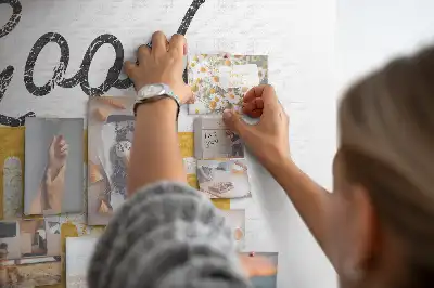 Bedruckte Korkplatte Inspirierender Satz