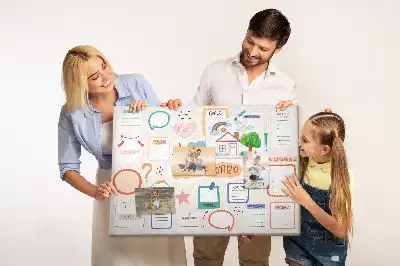 Bedruckte Korkplatte Buntes Visionboard