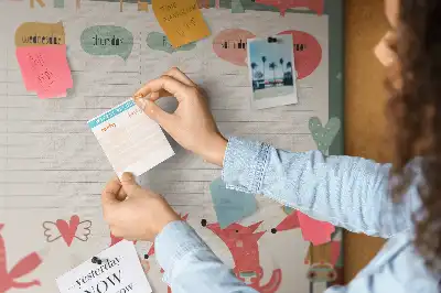 Kork Pinnwand Kinder-Wochenorganizer
