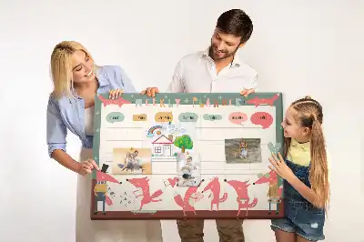 Kork Pinnwand Kinder-Wochenorganizer