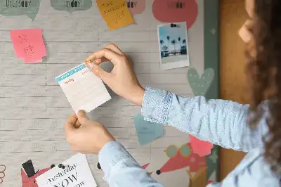 Kork Pinnwand Kinder-Wochenorganizer