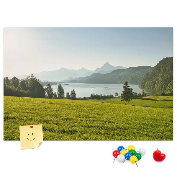 Bilder-Korktafel Berge Feld