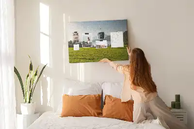 Bilder-Korktafel Berge Feld