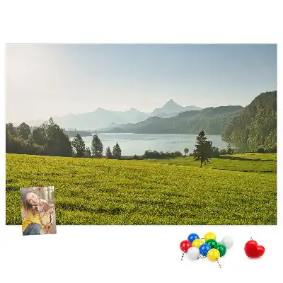 Bilder-Korktafel Berge Feld