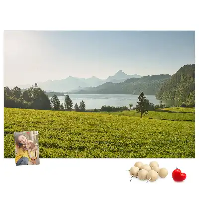Bilder-Korktafel Berge Feld