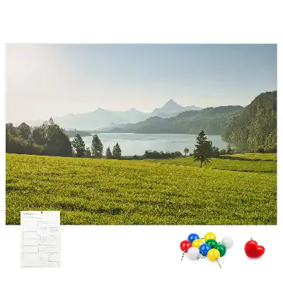 Bilder-Korktafel Berge Feld