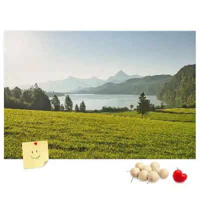 Bilder-Korktafel Berge Feld