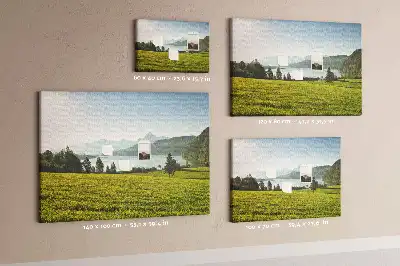 Bilder-Korktafel Berge Feld