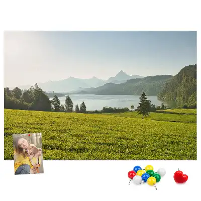 Bilder-Korktafel Berge Feld