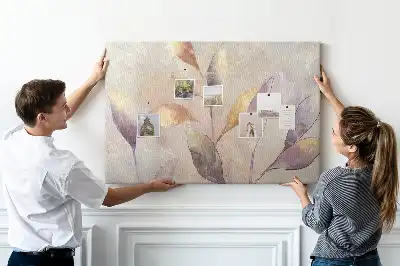 Bedruckte Korkplatte Pflanzen Aquarell