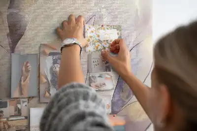 Bedruckte Korkplatte Pflanzen Aquarell