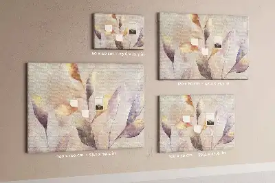 Bedruckte Korkplatte Pflanzen Aquarell