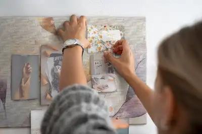 Bedruckte Korkplatte Pflanzen Aquarell