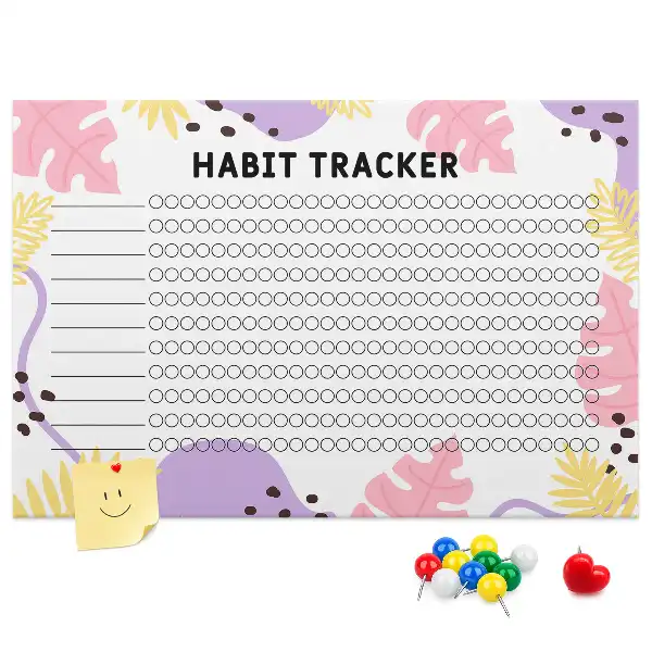 Pinnwand Wand-Habit-Tracker