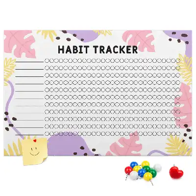 Wand-Habit-Tracker als Pinnwand