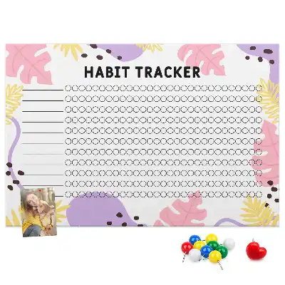 Pinnwand Wand-Habit-Tracker