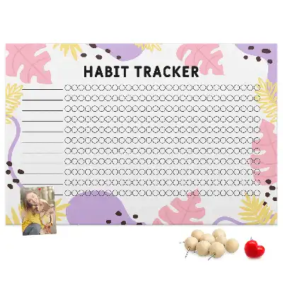 Pinnwand Wand-Habit-Tracker