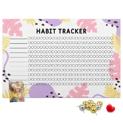 Pinnwand Wand-Habit-Tracker