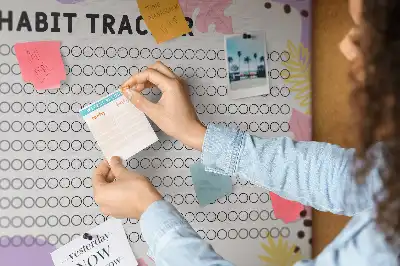 Pinnwand Wand-Habit-Tracker