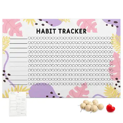 Pinnwand Wand-Habit-Tracker