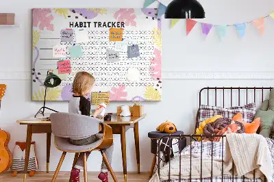 Pinnwand Wand-Habit-Tracker