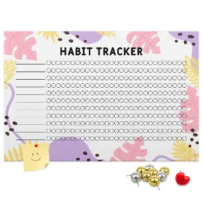 Pinnwand Wand-Habit-Tracker