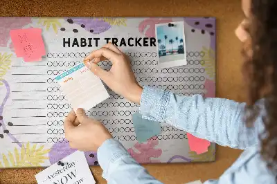 Pinnwand Wand-Habit-Tracker