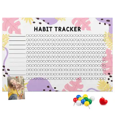 Pinnwand Wand-Habit-Tracker