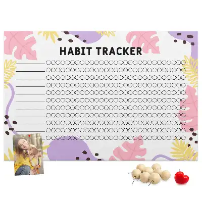 Pinnwand Wand-Habit-Tracker