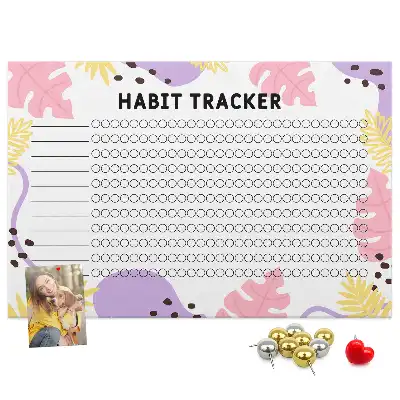 Pinnwand Wand-Habit-Tracker