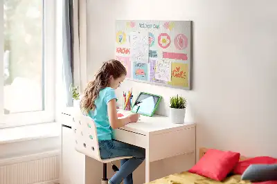Bilder-Korktafel Schulplaner