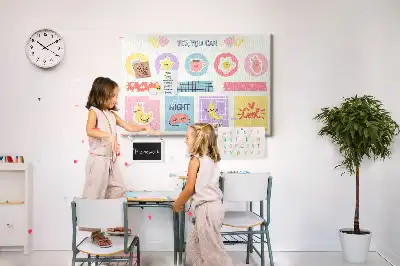 Bilder-Korktafel Schulplaner