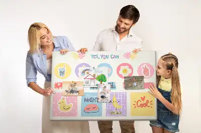 Bilder-Korktafel Schulplaner