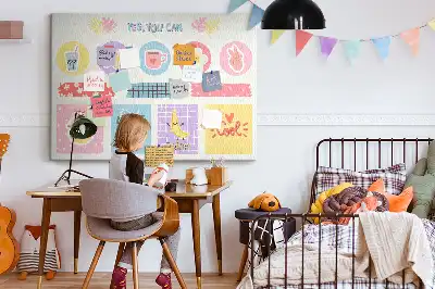 Bilder-Korktafel Schulplaner