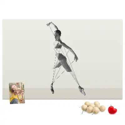 Bedruckte Korkplatte Ballerina