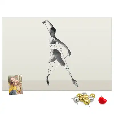 Bedruckte Korkplatte Ballerina