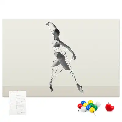 Bedruckte Korkplatte Ballerina