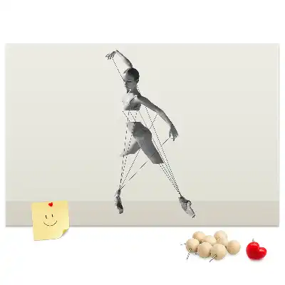 Bedruckte Korkplatte Ballerina