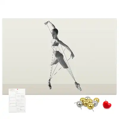 Bedruckte Korkplatte Ballerina