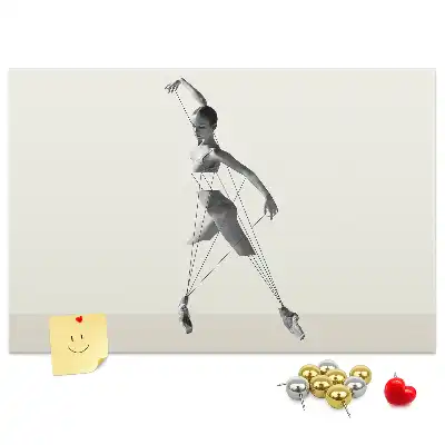 Bedruckte Korkplatte Ballerina