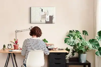 Bedruckte Korkplatte Ballerina